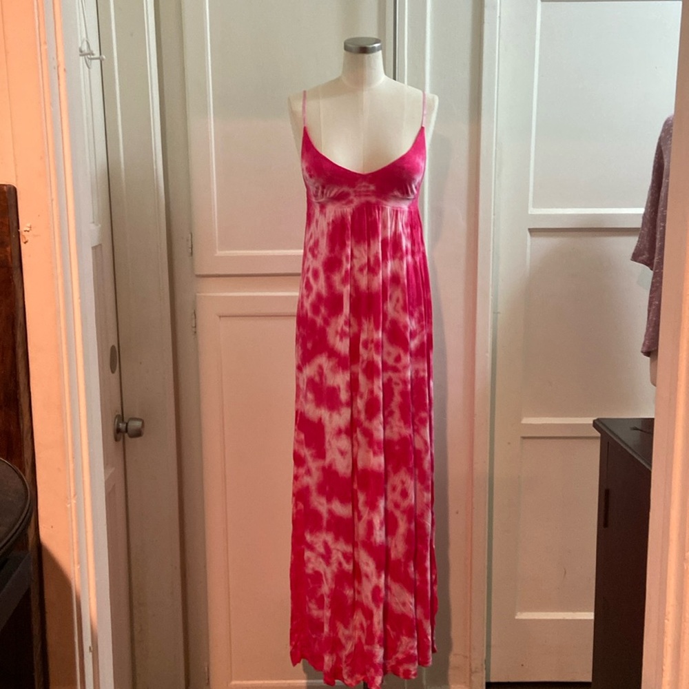 Pink Tie Dye Maxi